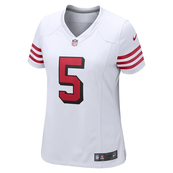 Trey Lance San Francisco 49ers Nike Women's Player Jersey - White/Scarlet