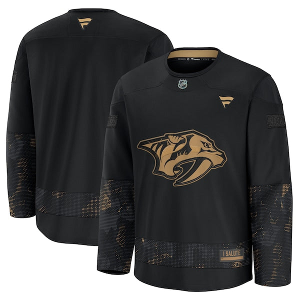 Nashville Predators  2024 Military Appreciation Practice Jersey - Black