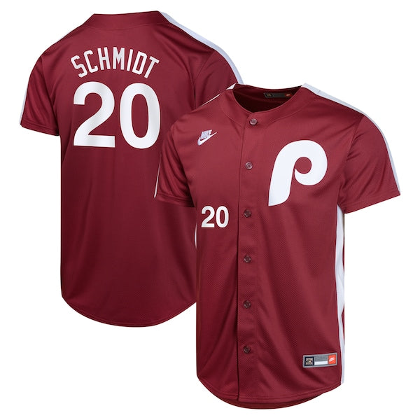 Mike Schmidt Philadelphia Phillies Nike Youth Cooperstown Collection Limited Player Jersey - Burgundy