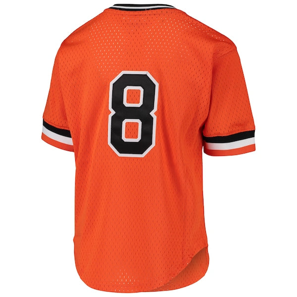 Cal Ripken Jr. Baltimore Orioles Youth Cooperstown Collection Mesh Batting Practice Jersey - Orange