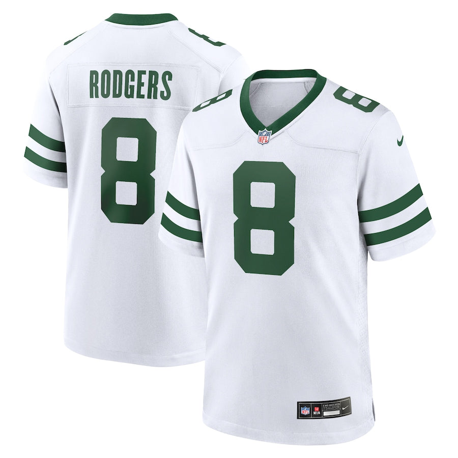 Aaron Rodgers New York Jets Nike Youth Game Jersey - Black/Green/White