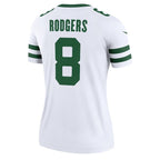 Aaron Rodgers New York Jets Nike Women's Alternate Legend Player Jersey - Spotlight White/Green