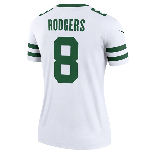Aaron Rodgers New York Jets Nike Women's Alternate Legend Player Jersey - Spotlight White/Green