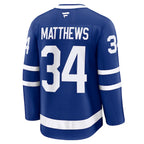 Auston Matthews Toronto Maple Leafs  Captain Patch Home Premium Jersey - Blue/Black