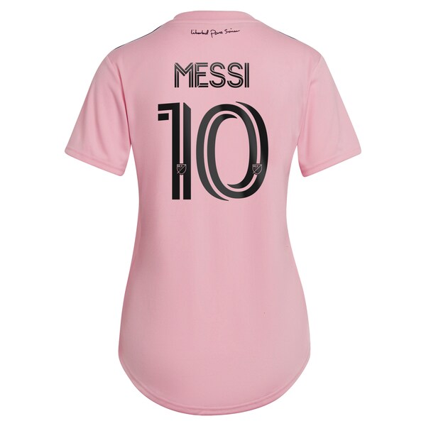 Lionel Messi Inter Miami CF adidas Women's 2024 The Heart Beat Kit Replica Jersey - Pink