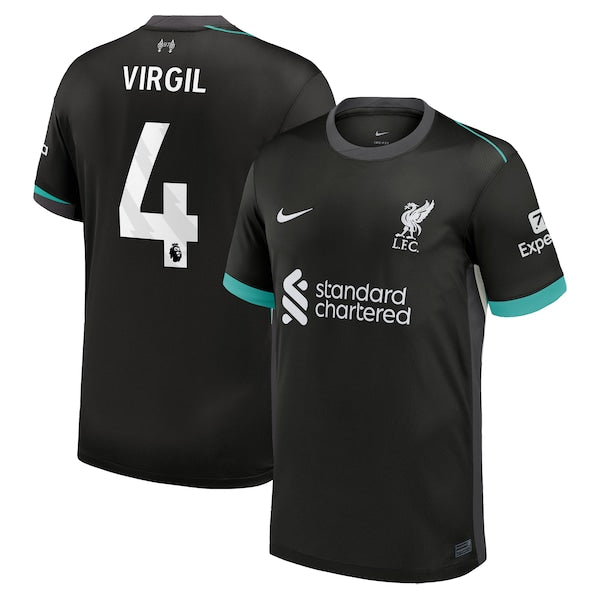Virgil van Dijk Liverpool Nike 2024/25 Away Replica Jersey - Forest Green