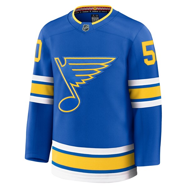 Jordan Binnington St. Louis Blues  Home Premium Player Jersey - Blue/White