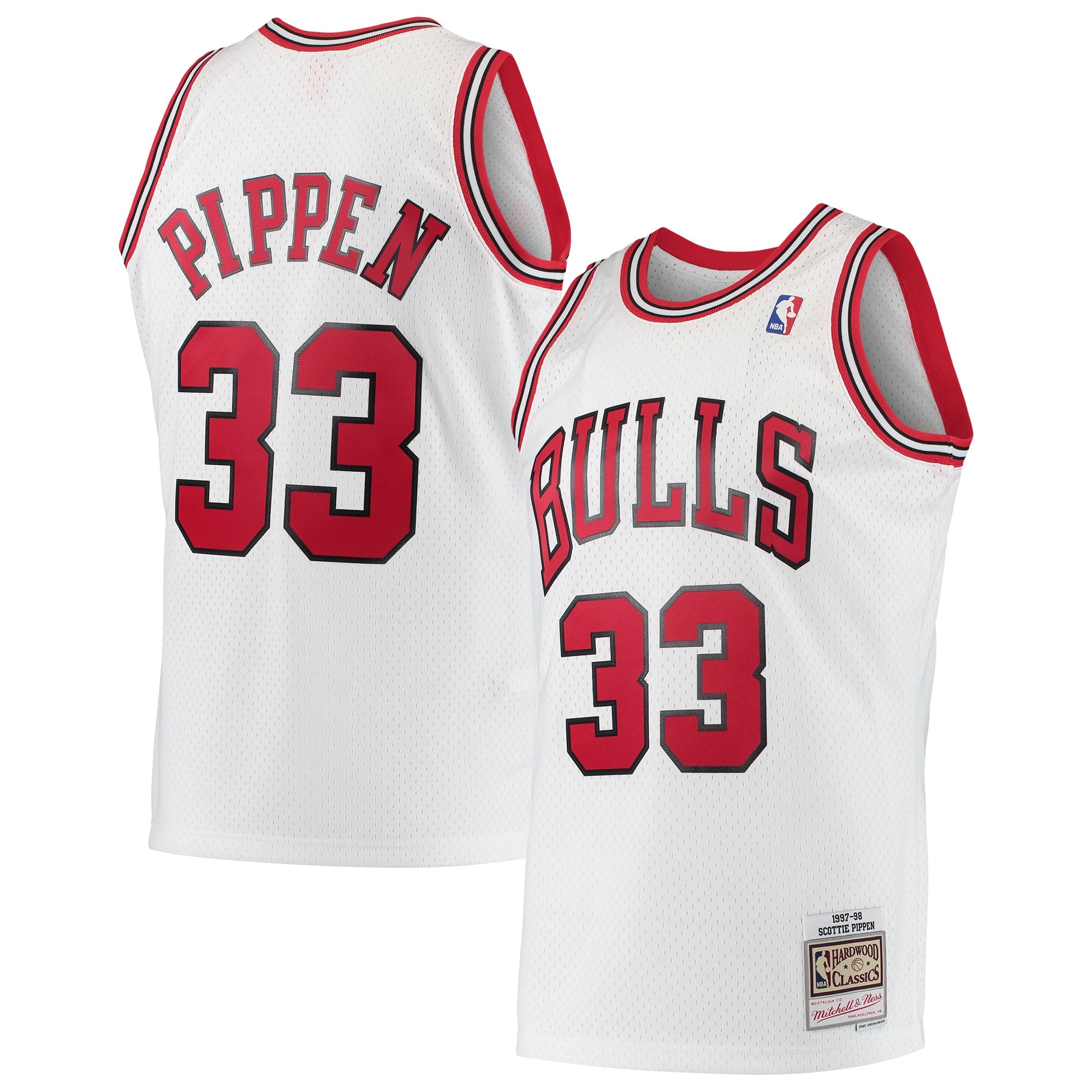 Scottie Pippen Chicago Bulls  1997/98 Hardwood Classics Swingman Jersey - Black/White