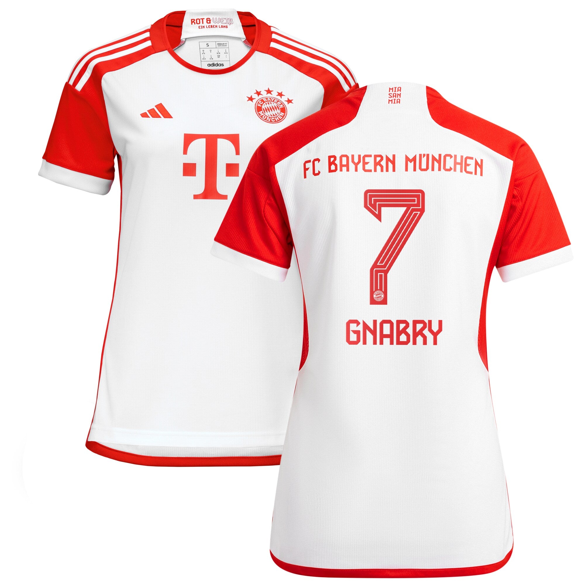 Serge Gnabry Bayern Munich adidas Women's 2023/24 Away Replica Player Jersey - Black/White