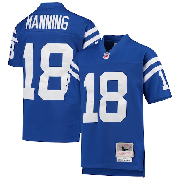 Peyton Manning Indianapolis Colts Youth 1998 Legacy Retired Player Jersey - Royal/White