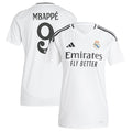 Kylian Mbappé Los Merengues adidas Women's 2024/25 Home Replica Player Jersey - White