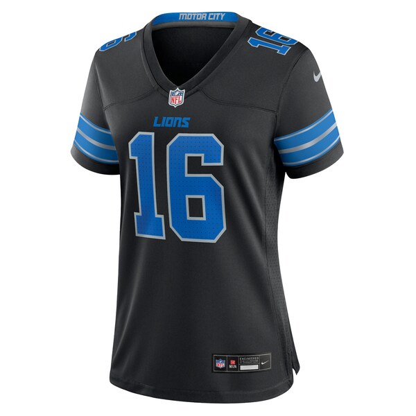 Jared Goff Detroit Lions Nike Women's 2nd Alternate Game Jersey - Black/Blue
