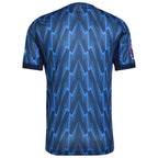 Arsenal adidas 2025/26 Away Authentic Jersey with Patch - Blue/Red