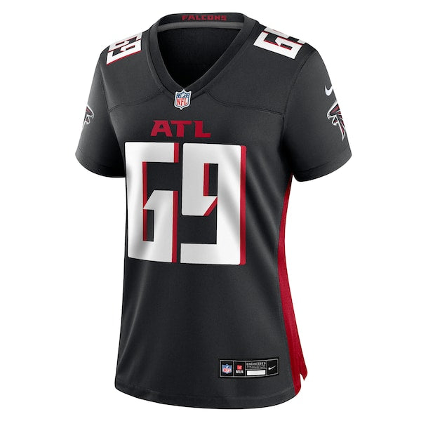 Jack Nelson Atlanta Falcons Nike Women's Team Game Jersey -  Black