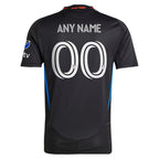 San Jose Earthquakes adidas 2025 Headliner Authentic Custom Jersey - Black