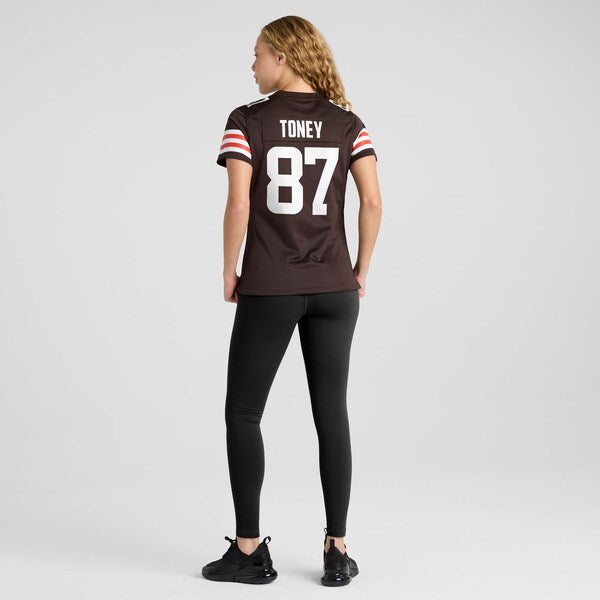 Kadarius Toney Cleveland Browns Nike Women's Team Game Jersey -  Brown