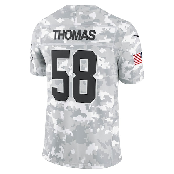 Derrick Thomas Kansas City Chiefs Nike 2024 Salute to Service Retired Player Limited Jersey - Arctic Camo