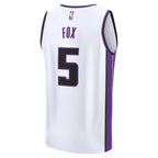De'Aaron Fox Sacramento Kings  Fast Break Replica Player Jersey - Association Edition - White