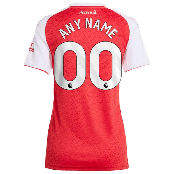 Arsenal adidas Women's 2025/26 Home Replica Custom Jersey - Red/Blue