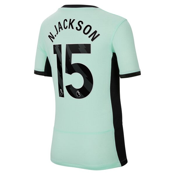Nicolas Jackson Chelsea Nike Youth 2023/24 Third Stadium Replica Player Jersey - Mint