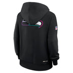 Seattle Seahawks Nike Women's 2025 NFL Crucial Catch Sideline Standard Issue Dri-FIT Hoodie - Black