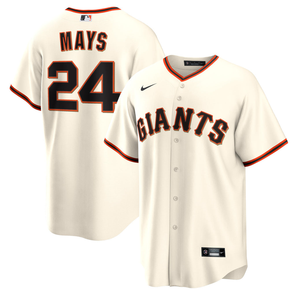 Willie Mays San Francisco Giants Cool Base Limited Jersey - Cream