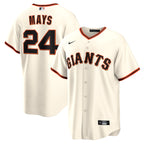 Willie Mays San Francisco Giants Cool Base Limited Jersey - Cream