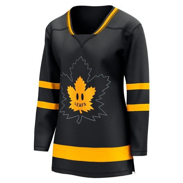 Mitchell Marner Toronto Maple Leafs  Women's Alternate Premier Breakaway Reversible Player Jersey - Black/Blue