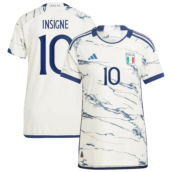 Lorenzo Insigne Italy National Team adidas 2023 Away Authentic Player Jersey - White