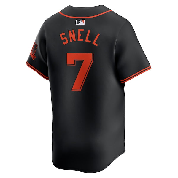 Blake Snell San Francisco Giants Nike Alternate Limited Jersey - Black/Cream/Gray
