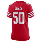 Khalil Davis San Francisco 49ers Nike Women's Team Game Jersey -  Scarlet