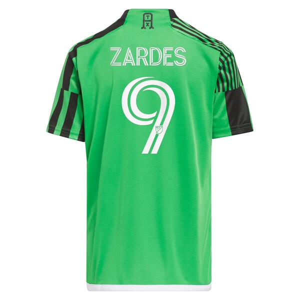 Gyasi Zardes Austin FC adidas Youth 2024 Las Voces Kit Replica Jersey - Green