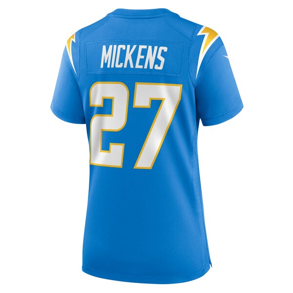 R.J. Mickens Los Angeles Chargers Nike Women's Team Game Jersey -  Powder Blue