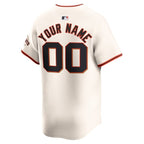 San Francisco Giants Nike Home Limited Custom Jersey - Cream