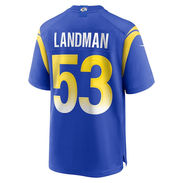 Nate Landman Los Angeles Rams Nike Team Game Jersey -  Royal