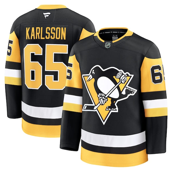 Erik Karlsson Pittsburgh Penguins  Home Premium Jersey - Black