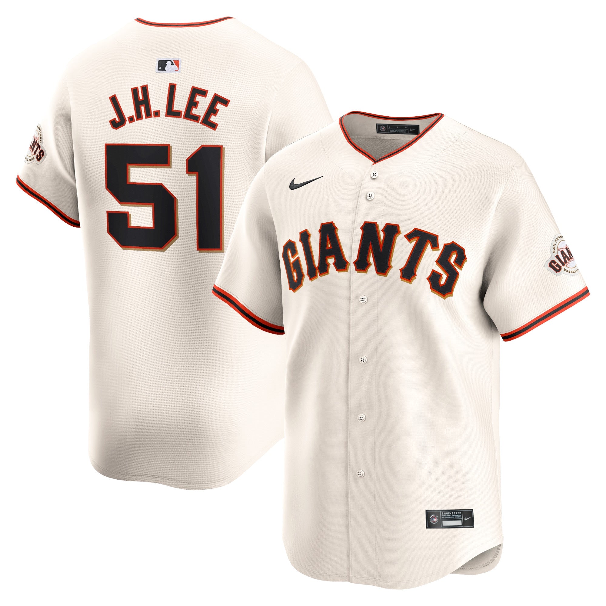 Jung Hoo Lee San Francisco Giants Nike Alternate Limited Player Jersey - Black/Cream