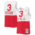 Allen Iverson Philadelphia 76ers 2003/2004 Hardwood Classics Swingman Jersey - White/Red