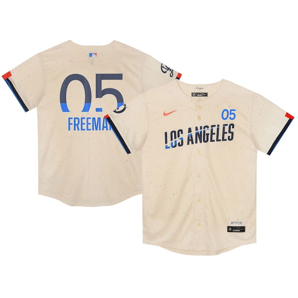 Freddie Freeman Los Angeles Dodgers Nike Preschool 2024 City Connect Limited Player Jersey - Cream