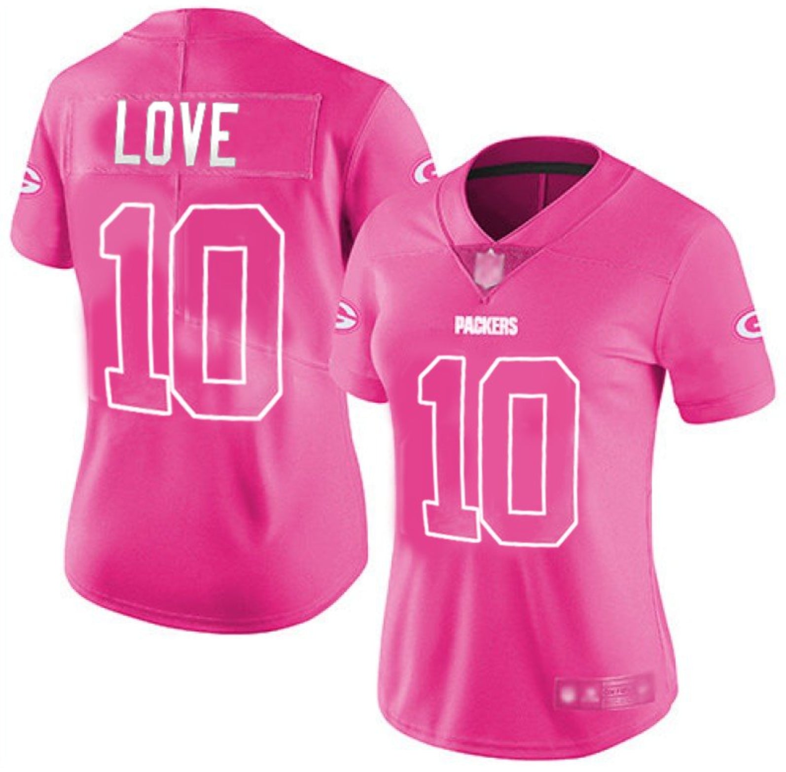 Jordan Love Green Bay Packers Nike Women's Fashion Jersey - Pink