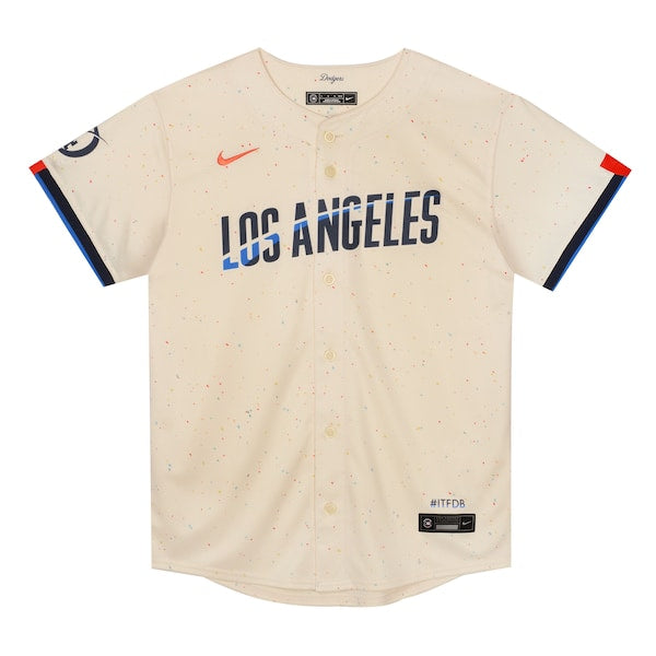 Los Angeles Dodgers Nike Preschool City Connect Jersey - Cream