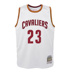 LeBron James Cleveland Cavaliers  Youth 2015-16 Hardwood Classics Swingman Throwback Home Jersey - White
