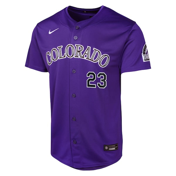 Kris Bryant Colorado Rockies Nike Youth Alternate Limited Player Jersey - Purple/White