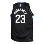 Lauri Markkanen Utah Jazz Jordan Brand Youth Swingman Jersey - Statement Edition - Black