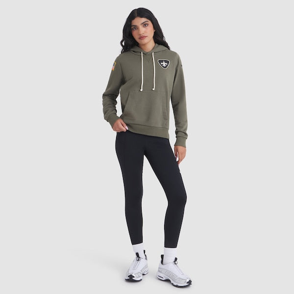 New Orleans Saints Nike Women's 2025 Salute to Service Sideline Standard Issue Dri-FIT Hoodie - Olive