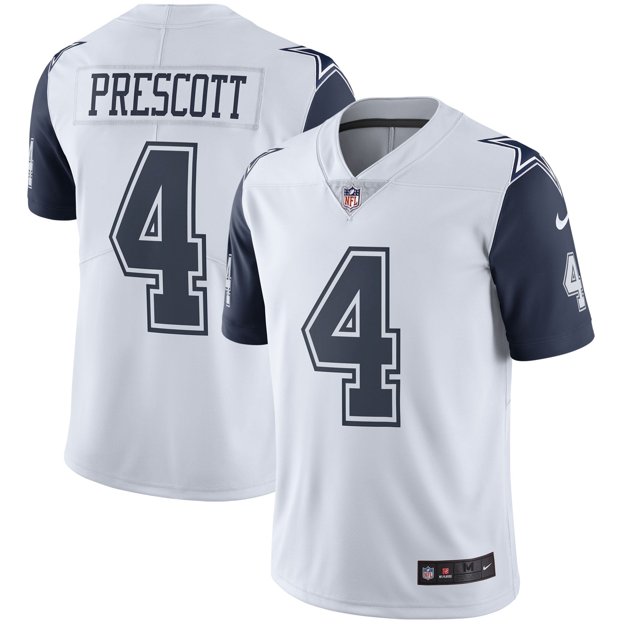 Dak Prescott Dallas Cowboys Nike Alternate Vapor Limited Jersey - Navy/White