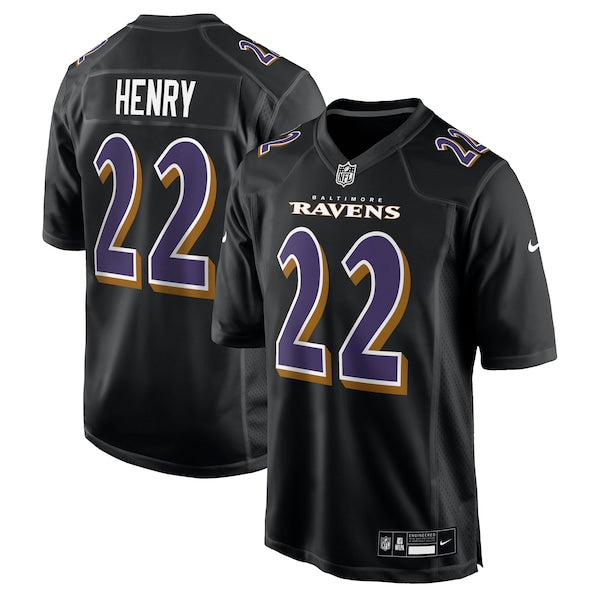 Derrick Henry Baltimore Ravens Nike Fashion Jersey - Carbon Black