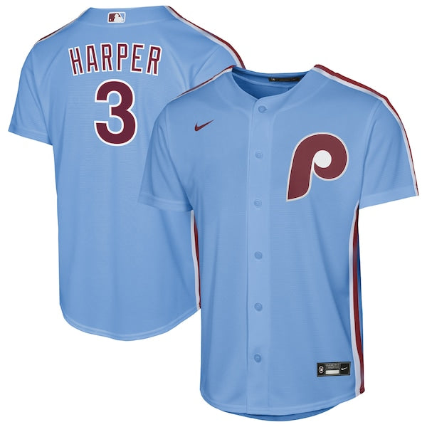 Bryce Harper Philadelphia Phillies Nike Youth Alternate Replica Jersey - Light Blue