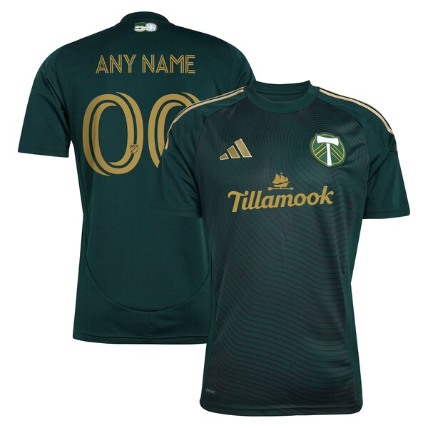 Portland Timbers adidas 2025 Forever Green & Gold Replica Custom Jersey - Green