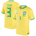 Thiago Silva Brazil National Team Nike 2022/23 Replica Home Jersey - Yellow